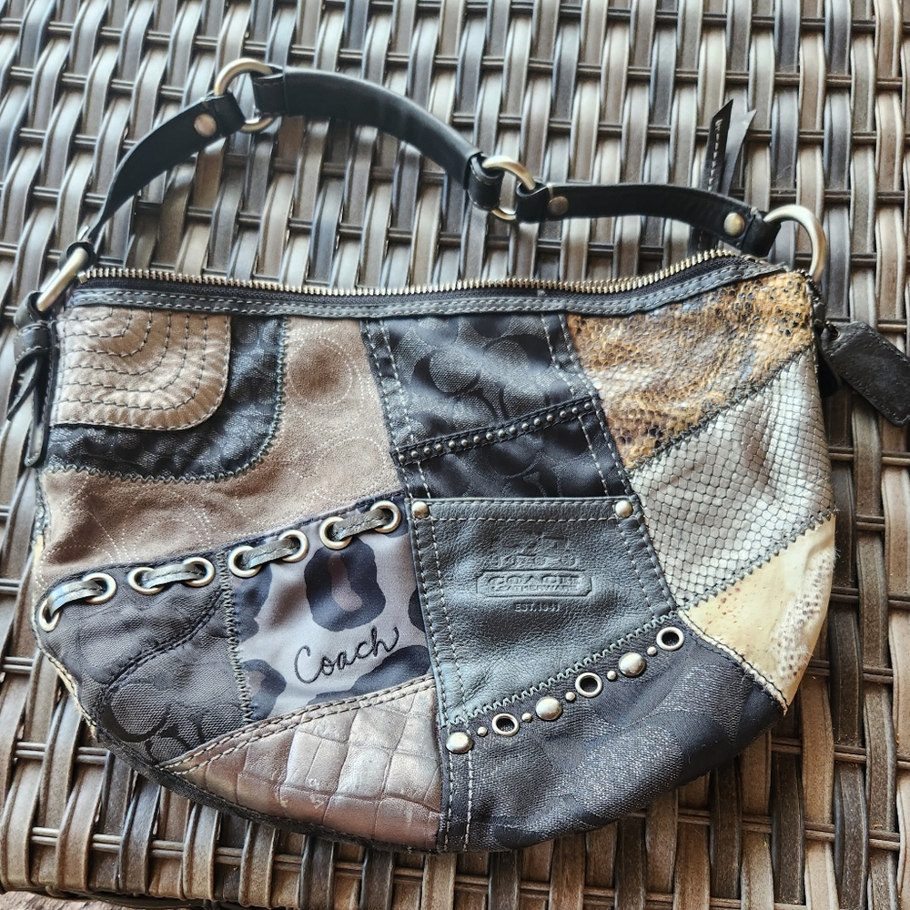 Coach Tonal Zoe Patchwork shoulder bag VINTAGE